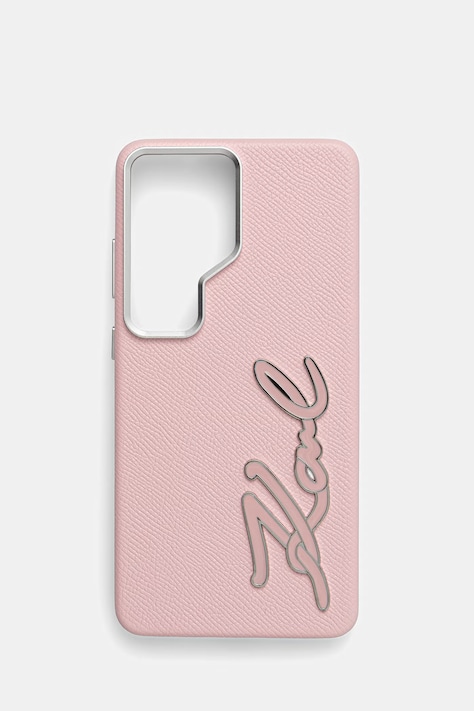 Karl Lagerfeld etui na telefon z imitacji skóry Samsung Galaxy S26 Ultra różowe KLHCS26LPGFKSRSP