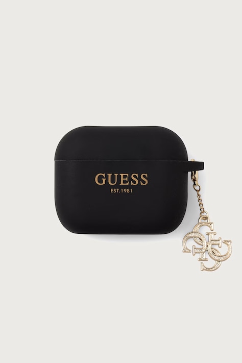 Guess Etui na słuchawki AirPods Pro 3 czarne GUAP3LECG4K