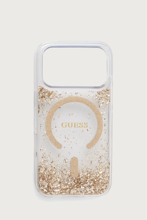 Guess Etui na telefon iPhone 17/18 Pro złote GUHMP18LRGRGED