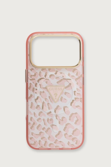 Guess Etui na telefon iPhone 17/18 Pro różowe GUHMP18LHLEGTGLP