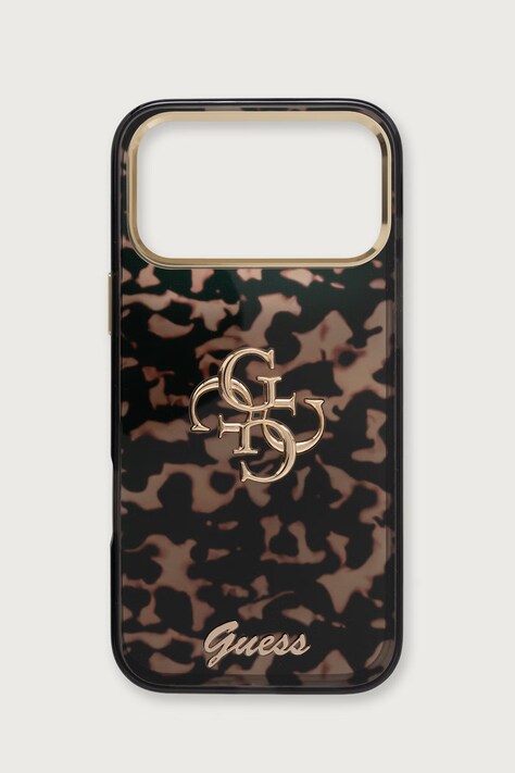 Guess Etui na telefon iPhone 17/18 Pro Max brązowe GUHCP18X6HT4SMW