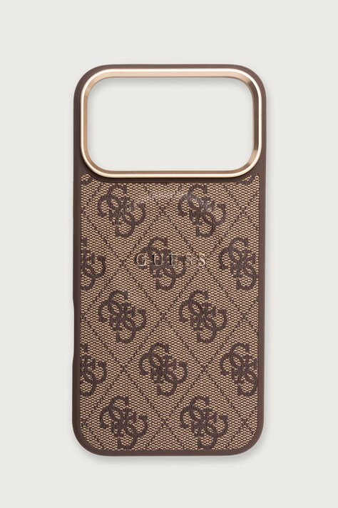 Guess Etui na telefon iPhone 17/18 Pro Max brązowe GUHMP18XP4MSEGCW