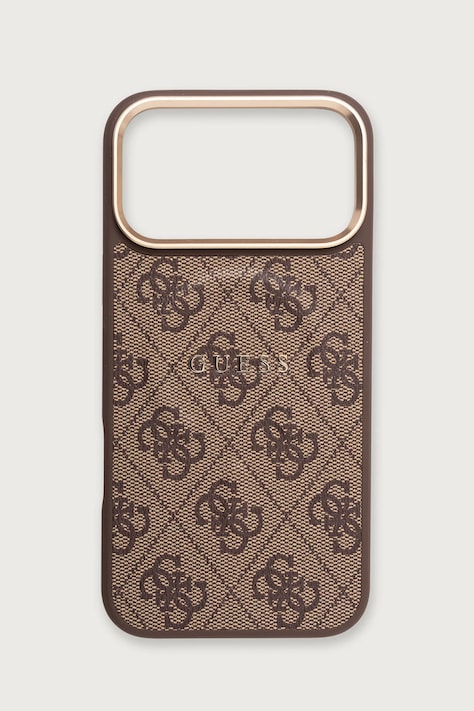 Guess Etui na telefon iPhone 17/18 Pro Max brązowe GUHMP18XP4MSEGCW