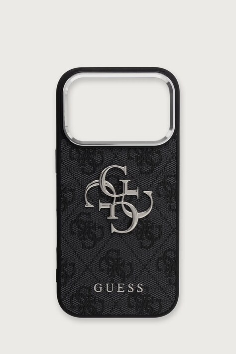 Guess Etui na telefon iPhone 17 Pro czarne GUHCP17LP4G4SMCK