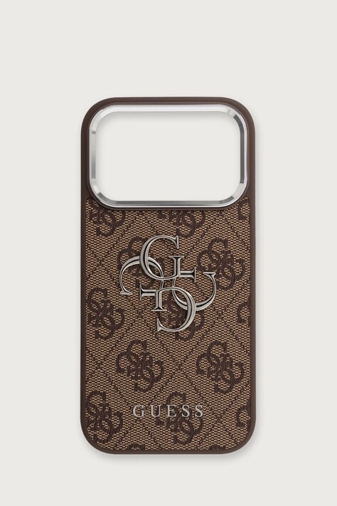Guess Etui na telefon iPhone 17 Pro brązowe GUHCP17LP4G4SMCW