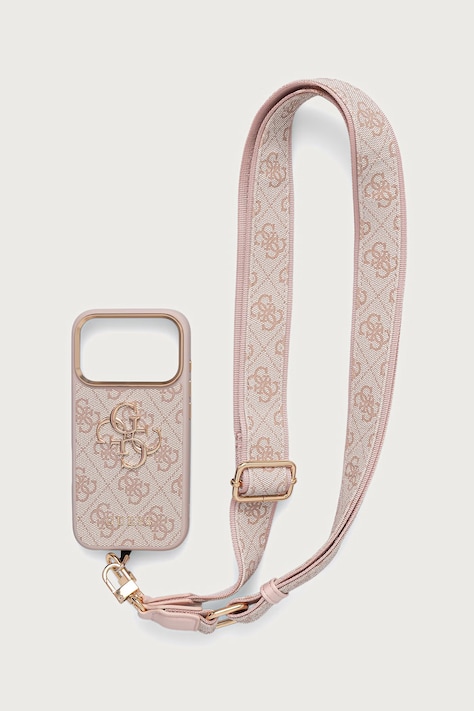 Guess Etui na telefon iPhone 17 Pro różowe GUHCP17LP4G4BCSP