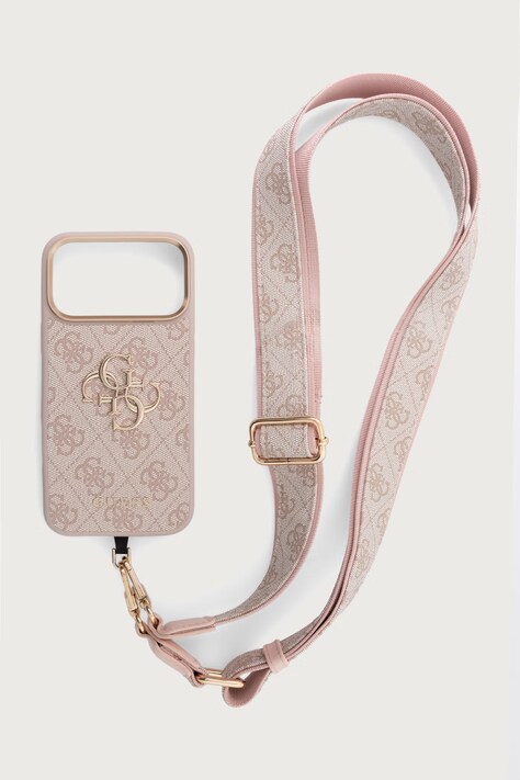 Guess Etui na telefon iPhone 17 Pro Max różowe GUHCP17XP4G4BCSP
