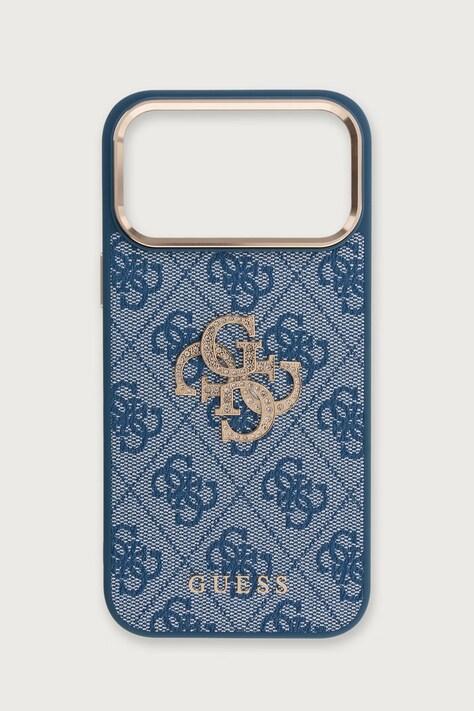 Guess Etui na telefon iPhone 17/18 Pro Max niebieskie GUHCP18X6P4DSMLB
