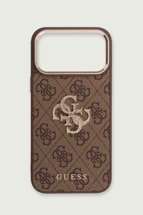 Guess Etui na telefon iPhone 17/18 Pro Max brązowe GUHCP18X6P4DSMLW