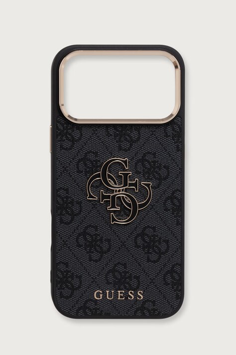 Guess Etui na telefon iPhone 17/18 Pro Max czarne GUHCP18X6P4SRMLK