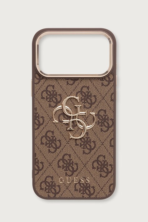 Guess Etui na telefon iPhone 17/18 Pro Max brązowe GUHCP18X4GMGCBR