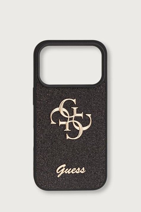 Guess Etui na telefon iPhone 17/18 Pro czarne GUHCP18LHG4SGK