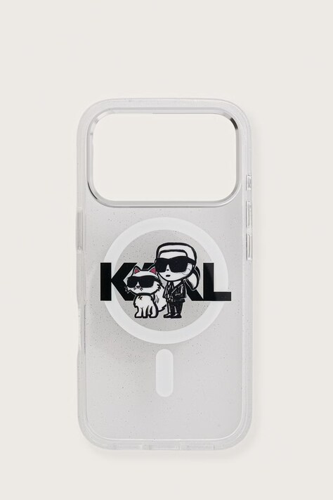 Karl Lagerfeld etui na telefon iPhone 17 Pro transparentne KLHMP17LHGKCGKBT