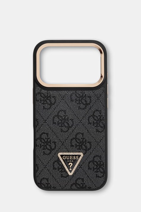 Guess etui na telefon iPhone 17 Pro czarne GUHMP17LPCS4GPTK