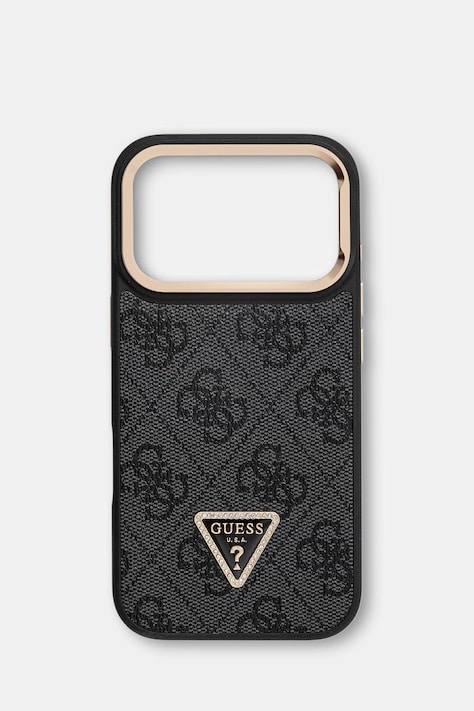 Guess etui na telefon iPhone 17 Pro czarne GUHMP17LPCS4GPTK