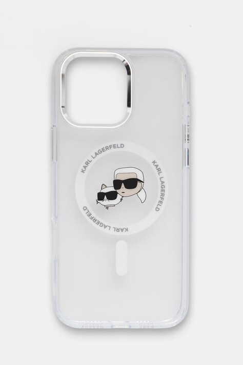 Karl Lagerfeld etui na telefon iPhone 16 Pro Max białe KLHMP16XHLSKCH