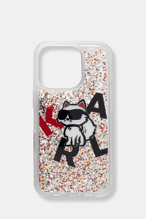 Karl Lagerfeld etui na telefon iPhone 16 Pro transparentne KLHCP16LLCHSCTDT