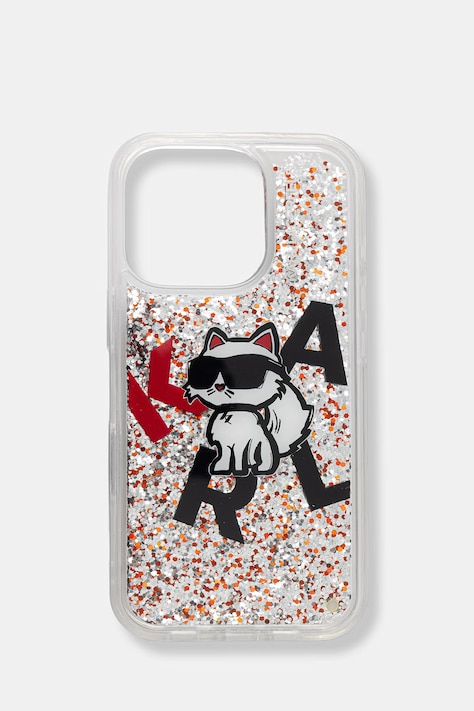 Karl Lagerfeld etui na telefon iPhone 16 Pro transparentne KLHCP16LLCHSCTDT
