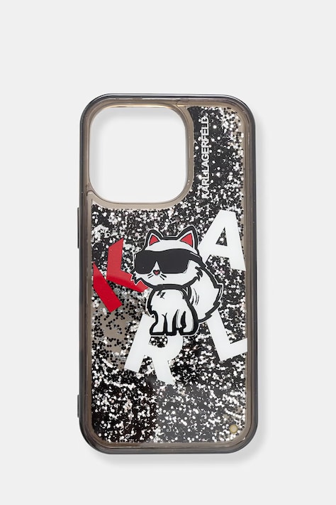 Karl Lagerfeld etui na telefon iPhone 16 Pro czarne KLHCP16LLCHSCTDK