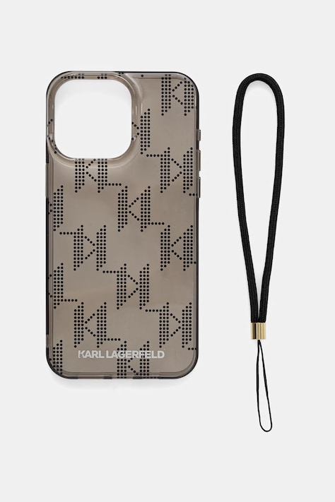 Karl Lagerfeld etui na telefon Phone 15 Pro Max czarne KLHCP15XHKDPNSK