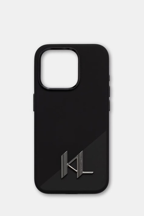 Karl Lagerfeld etui na telefon iPhone 15 Pro czarne KLHMP15LSCMKMPCK