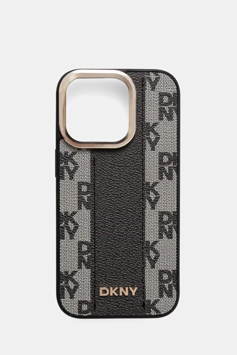 DKNY etui na telefon iPhone 16 Pro brązowe DKHMP16LPCPVSLK