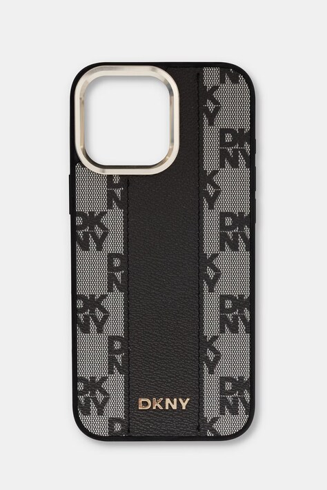 DKNY etui na telefon iPhone 16 Pro Max brązowe DKHMP16XPCPVSLK