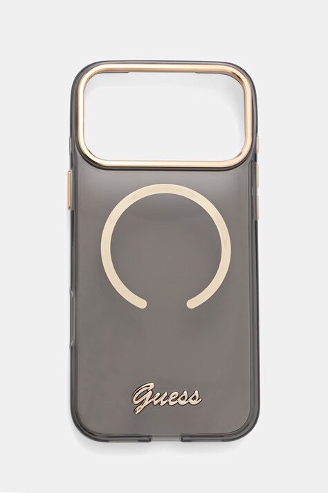 Guess etui na telefon iPhone 17 Pro Max szare GUHMP17X5HTCSMSK