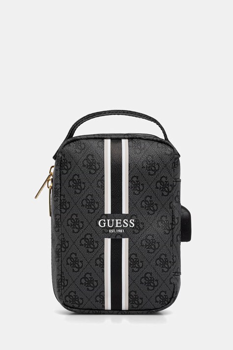 Guess organizer na kable z imitacji skóry szary GUHBP4RPSK