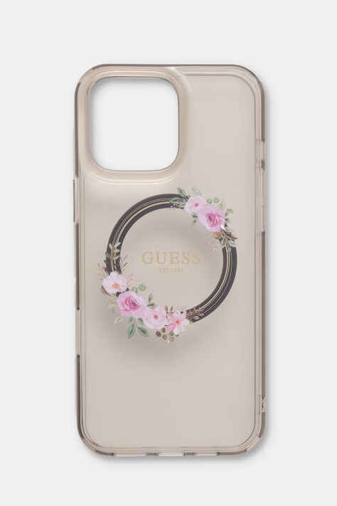 Guess etui na telefon iPhone 16 Pro Max transparentne GUHMP16XHFWFCK