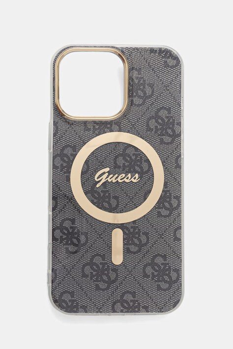 Guess etui na telefon iPhone 16 Pro Max szare GUHMP16XH4STK