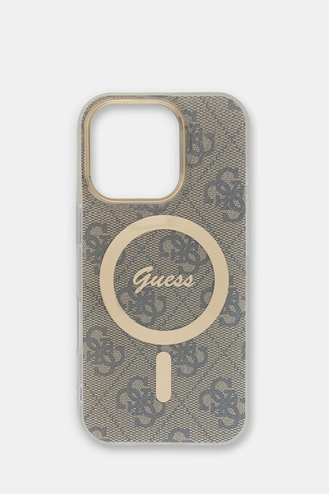 Guess etui na telefon iPhone 16 Pro beżowe GUHMP16LH4STW