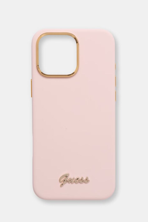 Guess etui na telefon iPhone 16 Pro Max różowe GUHCP16XSMBSLP