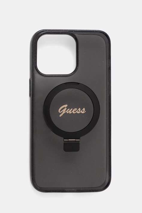 Guess etui na telefon Phone 15 Pro Max czarne GUHMP15XHRSGSK
