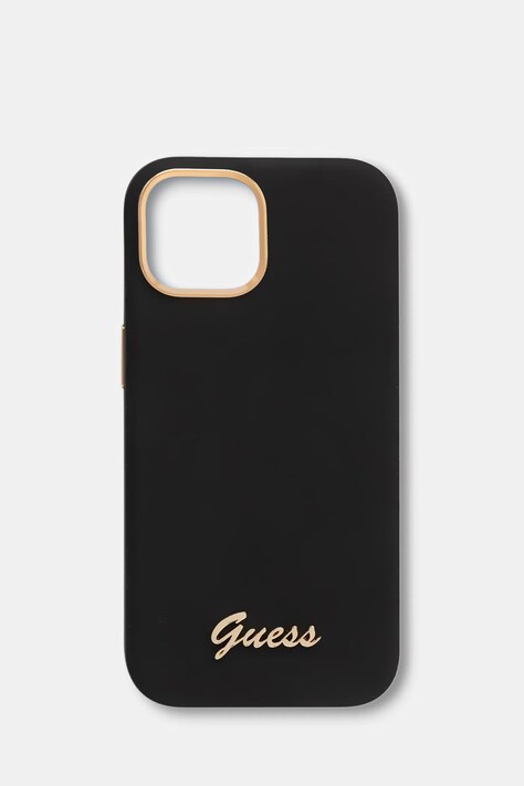 Guess etui na telefon iPhone 15 / 14 / 13 czarne GUHCP15SSMBSLK
