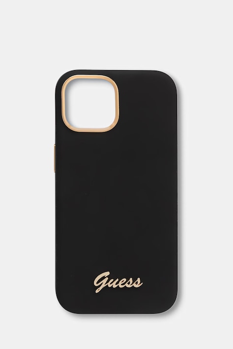 Guess etui na telefon iPhone 15 / 14 / 13 czarne GUHCP15SSMBSLK