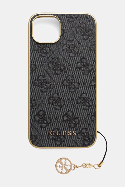 Guess etui na telefon iPhone 15 Plus / 14 Plus granatowe GUHCP15MGF4GGR