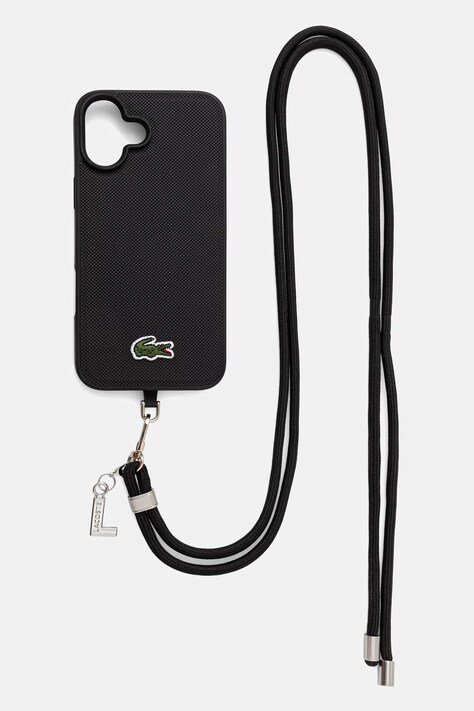 Lacoste etui na telefon iPhone 16 Plus czarne LCHMBCP16MPVCK