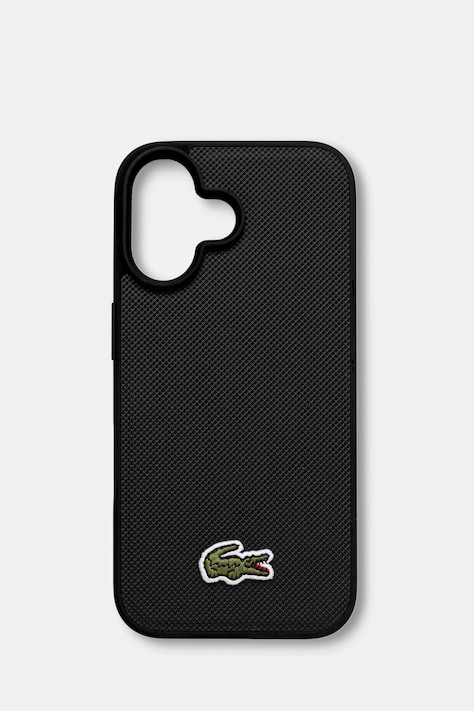 Lacoste etui na telefon iPhone 16 czarny LCHMP16SPVCK