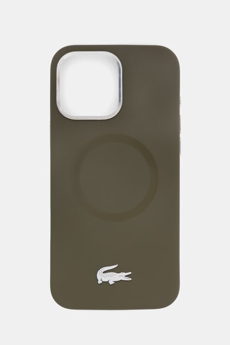 Lacoste etui na telefon iPhone 16 Pro Max zielone LCHMP16XSMAB