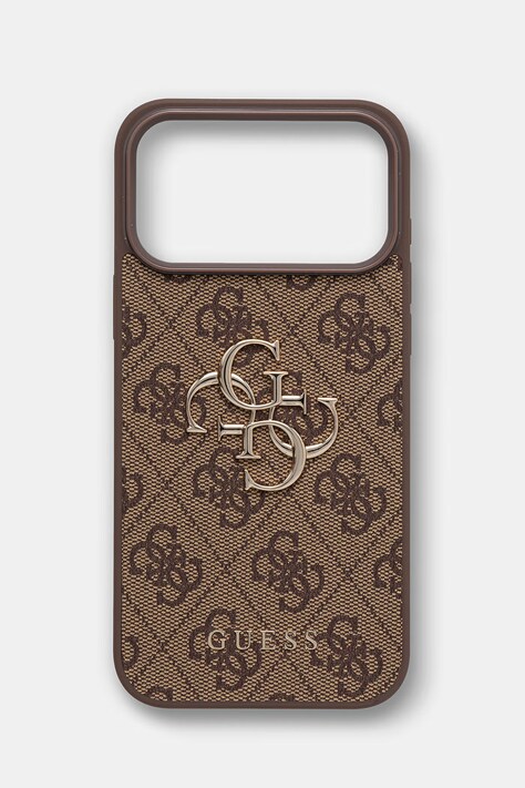 Guess etui na telefon iPhone 17 Pro Max brązowe GUHCP17X4GMGBR