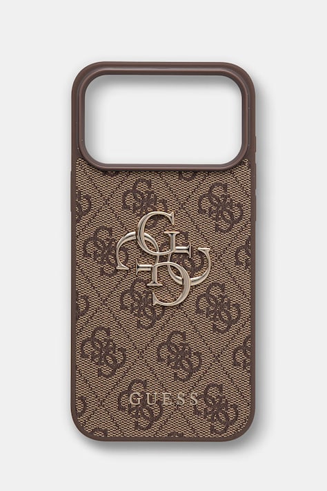 Guess etui na telefon iPhone 17 Pro Max brązowe GUHCP17X4GMGBR