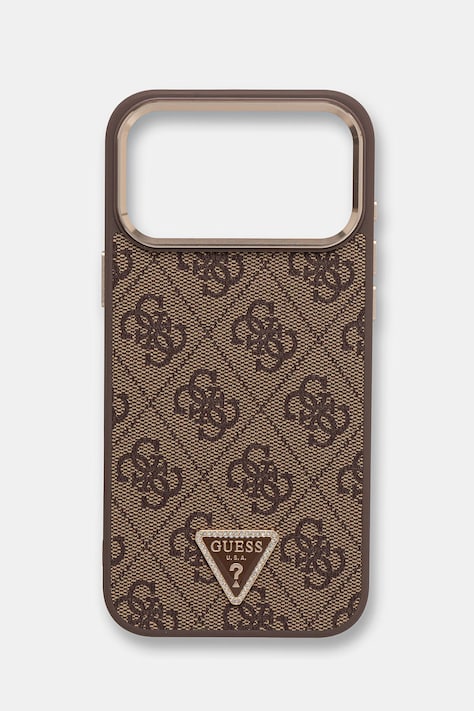 Guess etui na telefon iPhone 17 Pro Max brązowe GUHMP17XP4GTDGMW