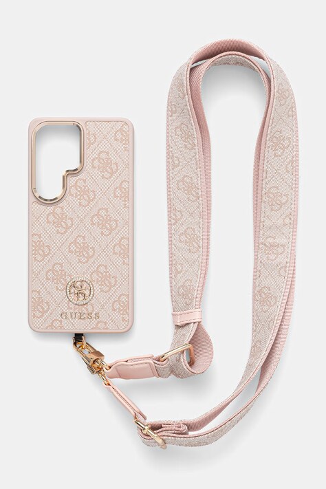 Guess etui na telefon Samsung Galaxy S26 Ultra różowe GUHMS26LP4G4DCSP