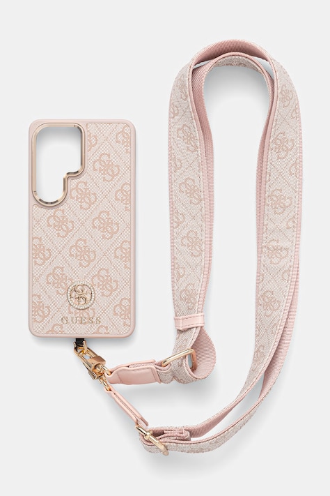 Guess etui na telefon Samsung Galaxy S26 Ultra różowe GUHMS26LP4G4DCSP