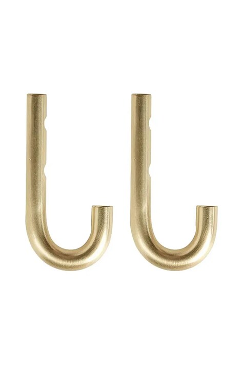 OYOY wieszak ścienny Pieni 4 x 1 x 8 cm 2-pack kolor żółty