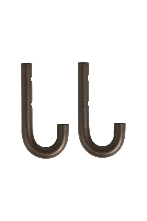 OYOY wieszak ścienny Pieni 4 x 1 x 8 cm 2-pack kolor brązowy