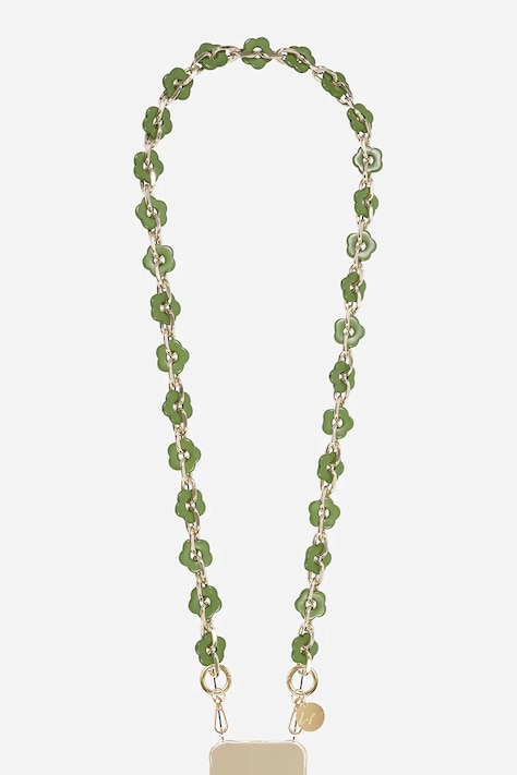 LaCoqueFrançaise łańcuszek do telefonu Cassy 120 cm kolor zielony