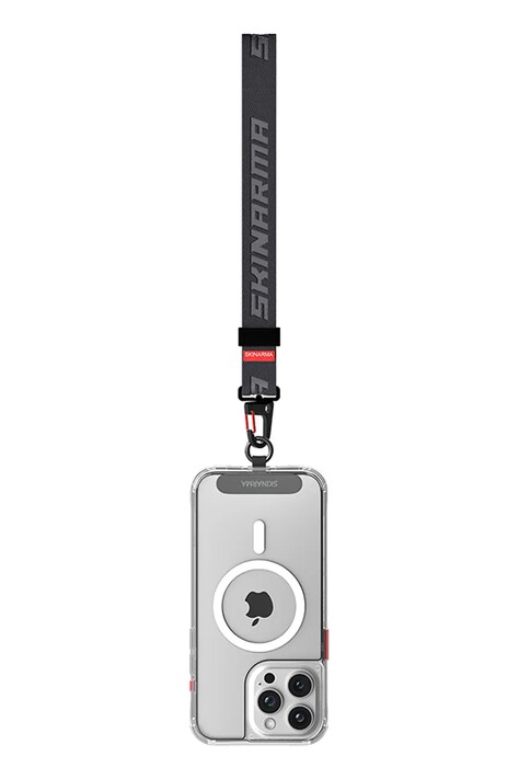 Skinarma regulowany pasek na nadgarstek do etui na telefon Scout iPhone 15 kolor szary SK-SCOUT-HS-GREY