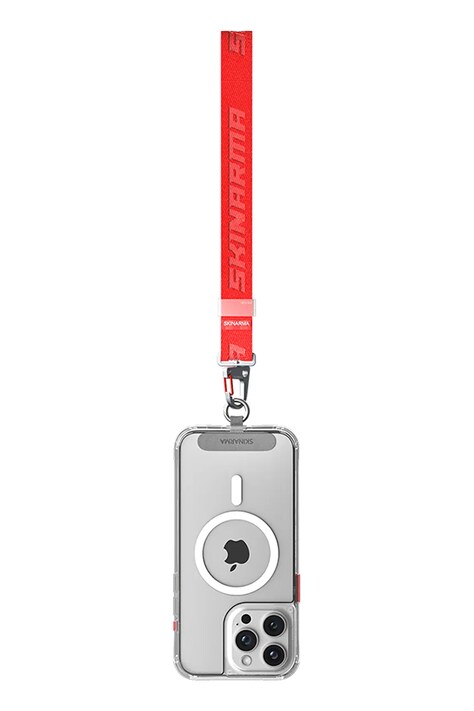 Skinarma regulowany pasek na nadgarstek do etui na telefon Scout iPhone 15 kolor czerwony SK-SCOUT-HS-RED